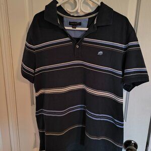 Banana Republic Navy Striped Polo Shirt Men’s XL Classic Fit